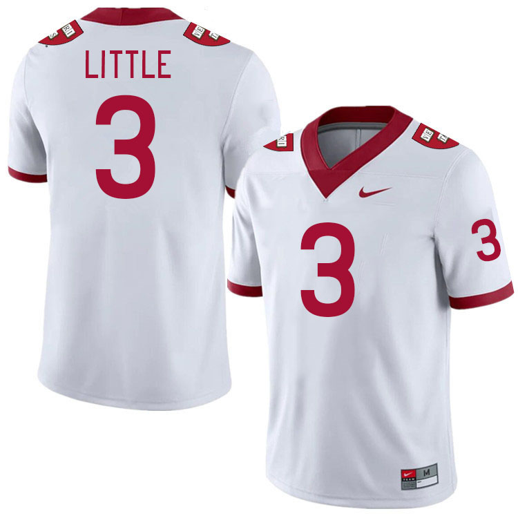 Men-Youth #3 Eric Little Harvard Crimson 2023 College Football Jerseys Stitched-White